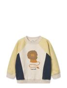 Aude Placement Sweatshirt Cream Liewood