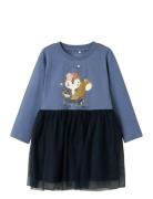 Nmfohfelia Ls Dress Box Navy Name It