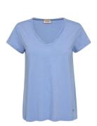 Mmtulli V-Ss Basic Tee Blue MOS MOSH