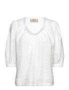 Mmtaissa Linen Blouse White MOS MOSH
