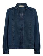 Mmfozi Tenly Blouse Blue MOS MOSH