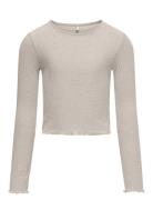 Kognella L/S O-Neck Top Jrs Noos Cream Kids Only