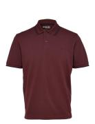 Slhdante Sport Ss Polo Noos Burgundy Selected