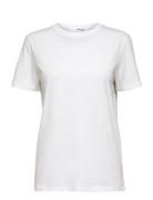 Slfmyessential Ss O-Neck Tee Noos White Selected