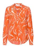 Slfsirine Ls Shirt B Orange Selected