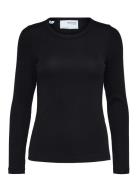 Slfdianna Ls O-Neck Top Black Selected