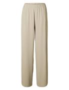 Slftinni-Relaxed Mw Wide Pant N Noos Beige Selected