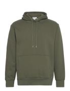 Slhreg-Dan Sweat Hood Khaki Selected