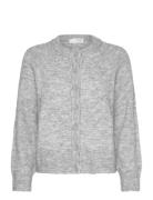 Slfrena Ls Knit Cardigan Camp Grey Selected
