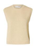 Slfalma Sl Knit Vest Cream Selected