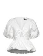 Puff Sleeve Bubble Top White ROTATE Birger Christensen