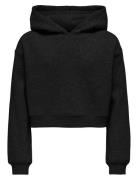 Kogsweat L/S Hoodie Short Swt Noos Black Kids Only