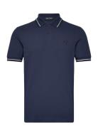 Twin Tipped Fp Shirt Navy Fred Perry