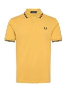 Twin Tipped Fp Shirt Yellow Fred Perry