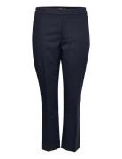 Double-Faced Stretch Cotton Pant Blue Lauren Women