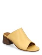 Sandals - Block Heels Yellow ANGULUS