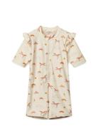 Amel Printed Swim Jumpsuit Beige Liewood