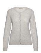 Rmwsofia Wool Ls Short Cardigan Grey RM By Rosemunde
