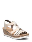 Rieker Ladies' Sandals 619B2-60 Beige Beige Rieker