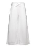 Pull On Cotton Linen Pants White GANT