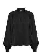 Stand Collar Blouse Black Filippa K