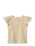 Gabby Ss Blouse Cream Fliink