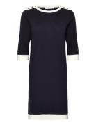 Nour Contrast Dress Navy BUSNEL