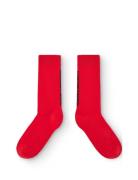 Snail Kid Socks Red Red THE ANIMALS OBSERVATORY