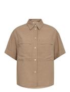 Mmhavannah Alexis Shirt Brown MOS MOSH