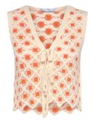 Crochet Top With Ties Patterned Mango