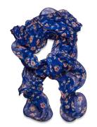 Floral Ruffled Scarf Blue Lauren Ralph Lauren