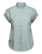 Relaxed Fit Linen Short-Sleeve Shirt Green Lauren Ralph Lauren