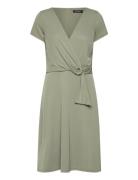 Surplice Jersey Dress Green Lauren Ralph Lauren