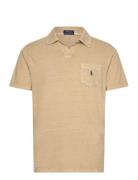 Standard Fit Cotton-Linen Polo Shirt Beige Polo Ralph Lauren