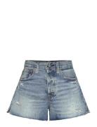 Distressed-Hem Denim Short Blue Polo Ralph Lauren