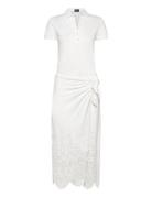 Eyelet Piqué Wrap Polo Dress White Polo Ralph Lauren
