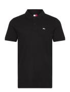Tjm Slim Placket Polo Ext Black Tommy Jeans