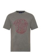 Denim Artwork T-Shirt Grey Scotch & Soda