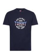 Tjm Reg Usa Circle Graph Ss Tee Navy Tommy Jeans