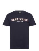 Graphic Ss T-Shirt Navy GANT