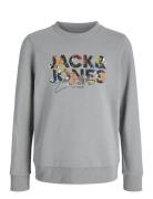 Jjgeplas Sweat Crew Neck Jnr Grey Jack & J S