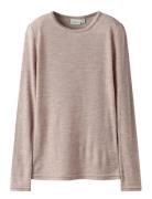 Nknwax Wool Rib Ls Top Pink Name It