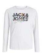 Jjgeplas Tee Ls Crew Neck Mni White Jack & J S