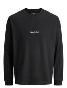 Jornorrebro Emb Tee Ls Crew Neck Jnr Black Jack & J S