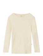 Nmnnalu Rib Wo/Mo Ls Slim Top Lil Cream Lil'Atelier
