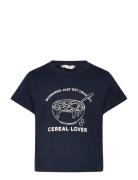 Short-Sleeved Printed T-Shirt Black Mango