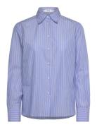 Regular Cotton Lyocell-Blend Shirt Blue Mango
