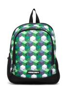 Minecraft, Medium Rygsæk, 35 X 26 X 18 Cm Green Euromic