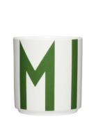 Xl Vintage Abc Cups Green Design Letters