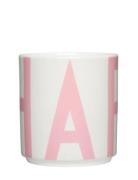 Xl Vintage Abc Cups Pink Design Letters